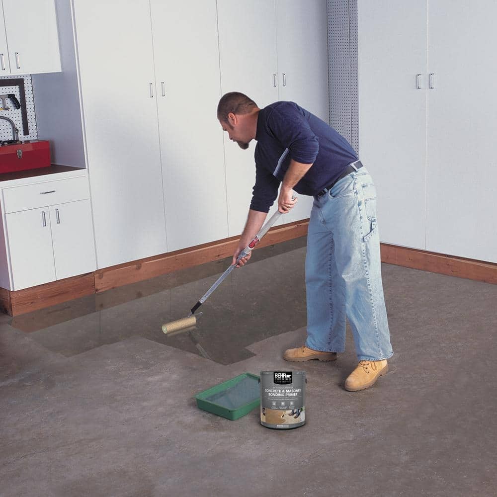 Gallon Clear Concrete Masonry Bonding Primer Garage Basement Epoxy Paint