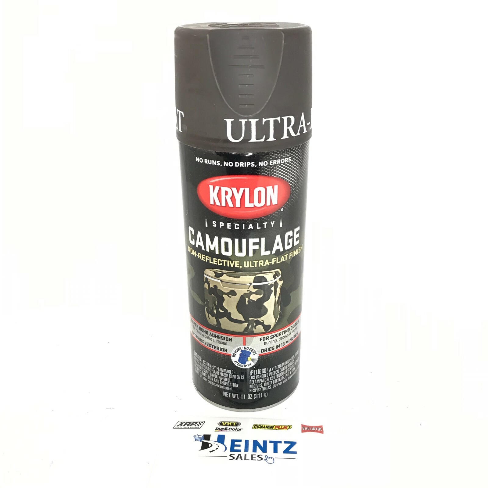 KRYLON 4292 BROWN Camouflage Non-Reflective Ultra-Flat Finish Spray Paint- 11oz
