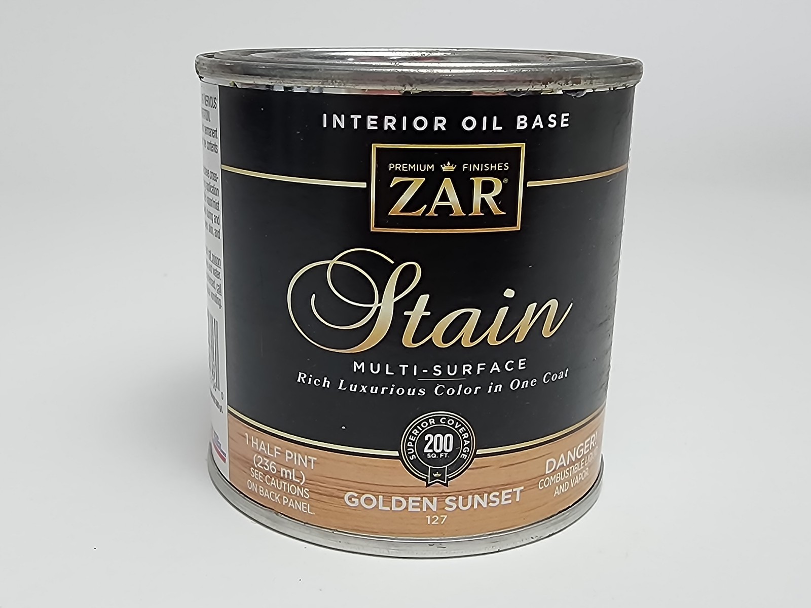 ZAR Interior Oil Base Multi-Surface Stain Golden Sunset 127 1/2 Pint (236 mL)