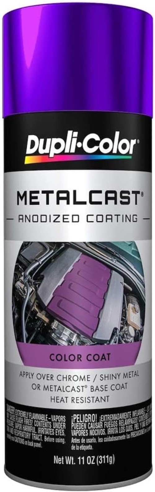 Fast-Drying 11oz Purple Anodized Automotive Spray – Easy Application & Coverage