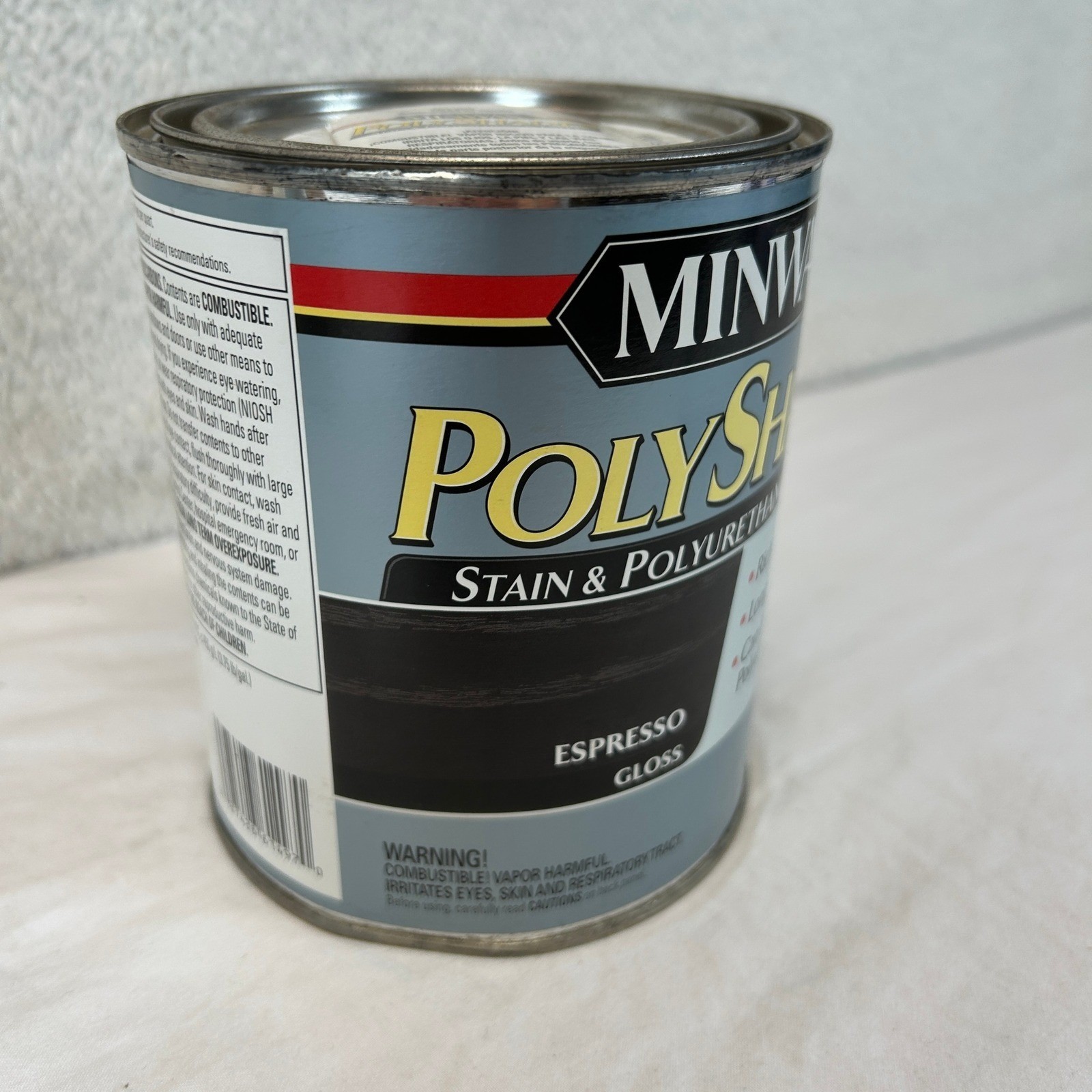 Minwax PolyShades Espresso Gloss Stain & Polyurethane 1 Step 32oz 2 Cans 1 Quart