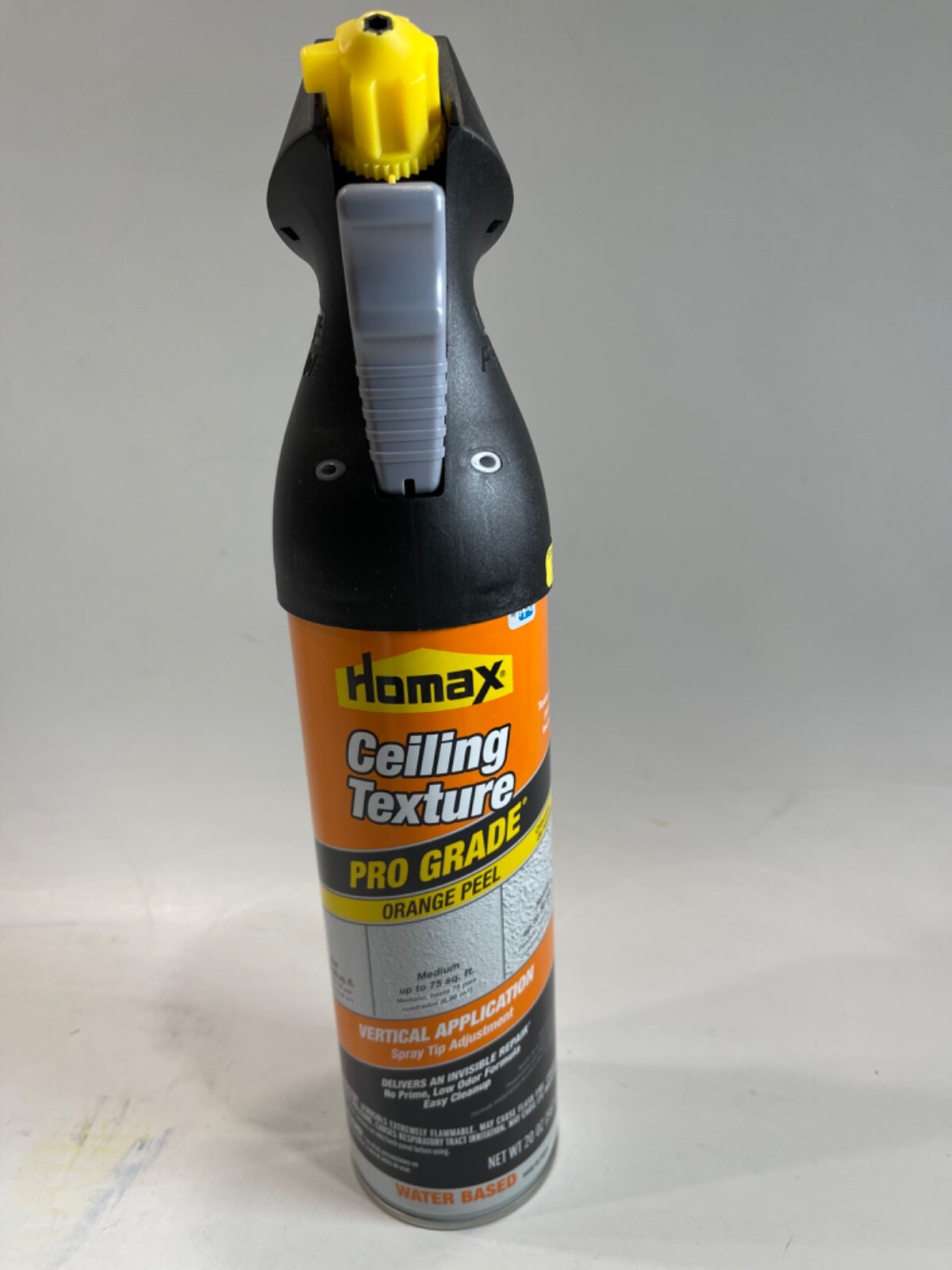 2x Homax Pro Grade CEILING TEXTURE 20 oz Flat White Orange Peel Vertical Apply