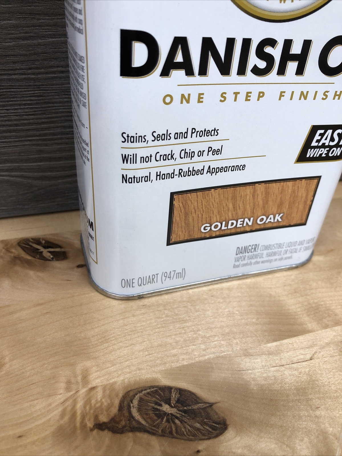 Watco Danish Oil Finish – 65141 Quart Golden Oak New