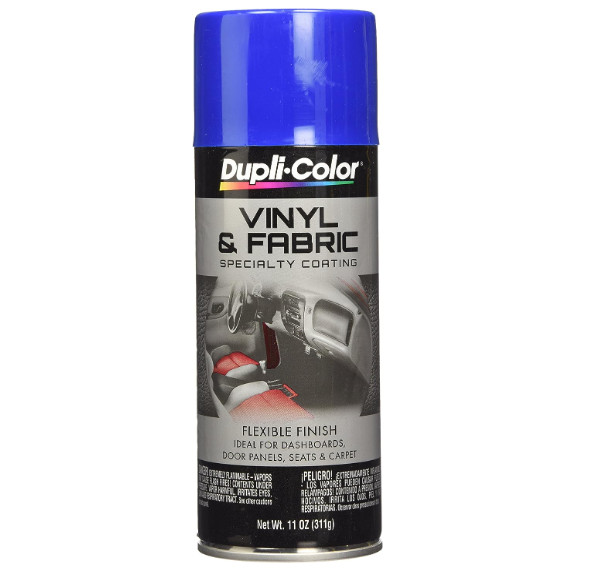 Carpet Fabric Seat Leather Vinyl Blue Spray Paint Fiberglass Plastic Coating 2PK