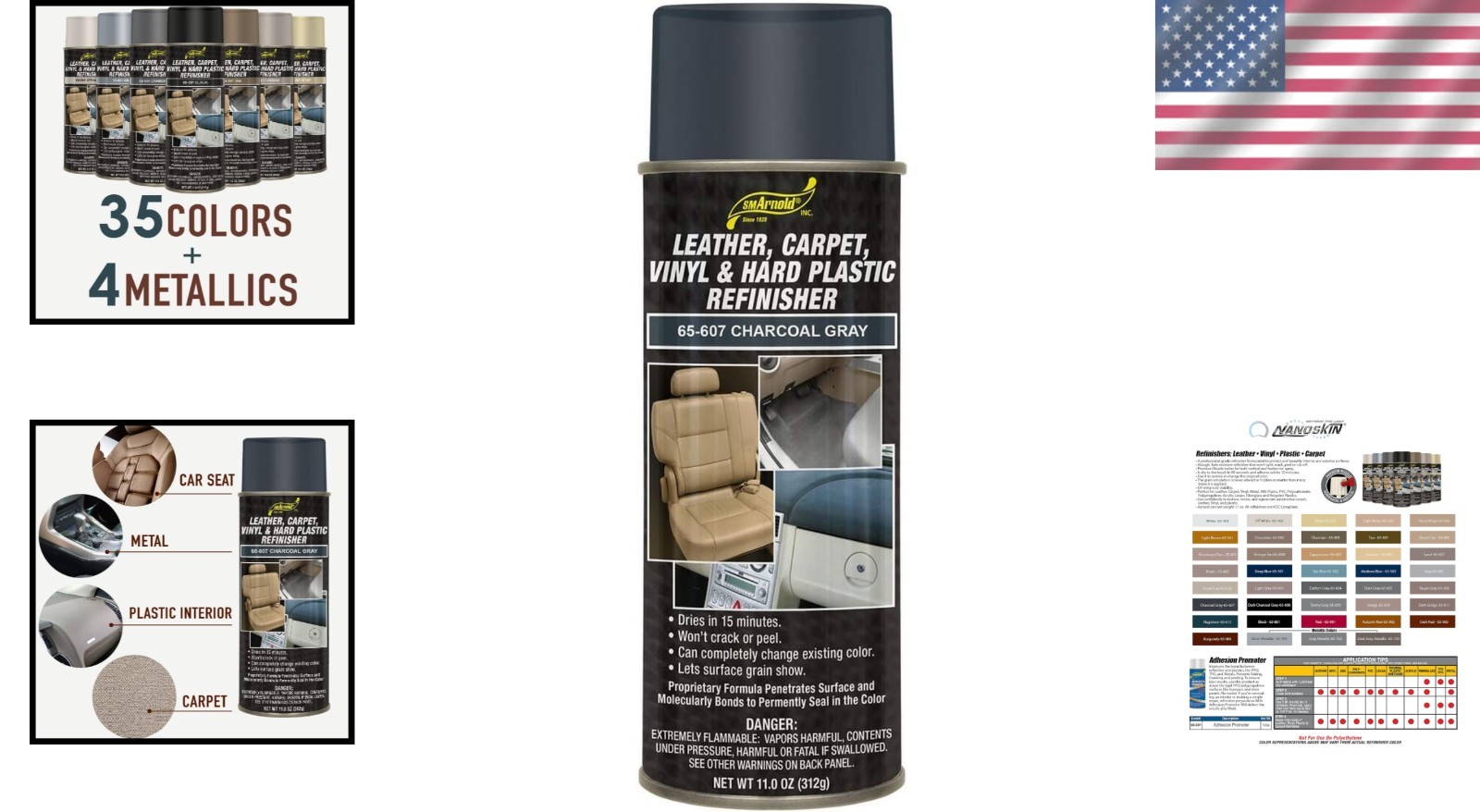 Quick-Drying 11 Oz. Spray Paint – Ideal for Vinyl & Plastic Restoration Projects