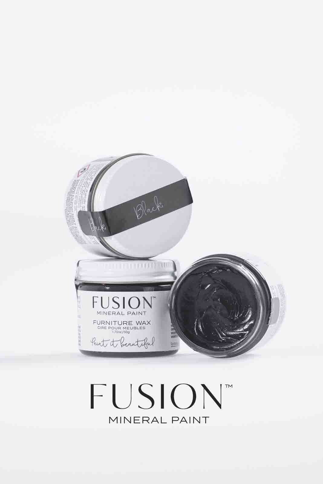 Fusion Mineral Paints – Finishing Products – Furniture Wax 50g – Black