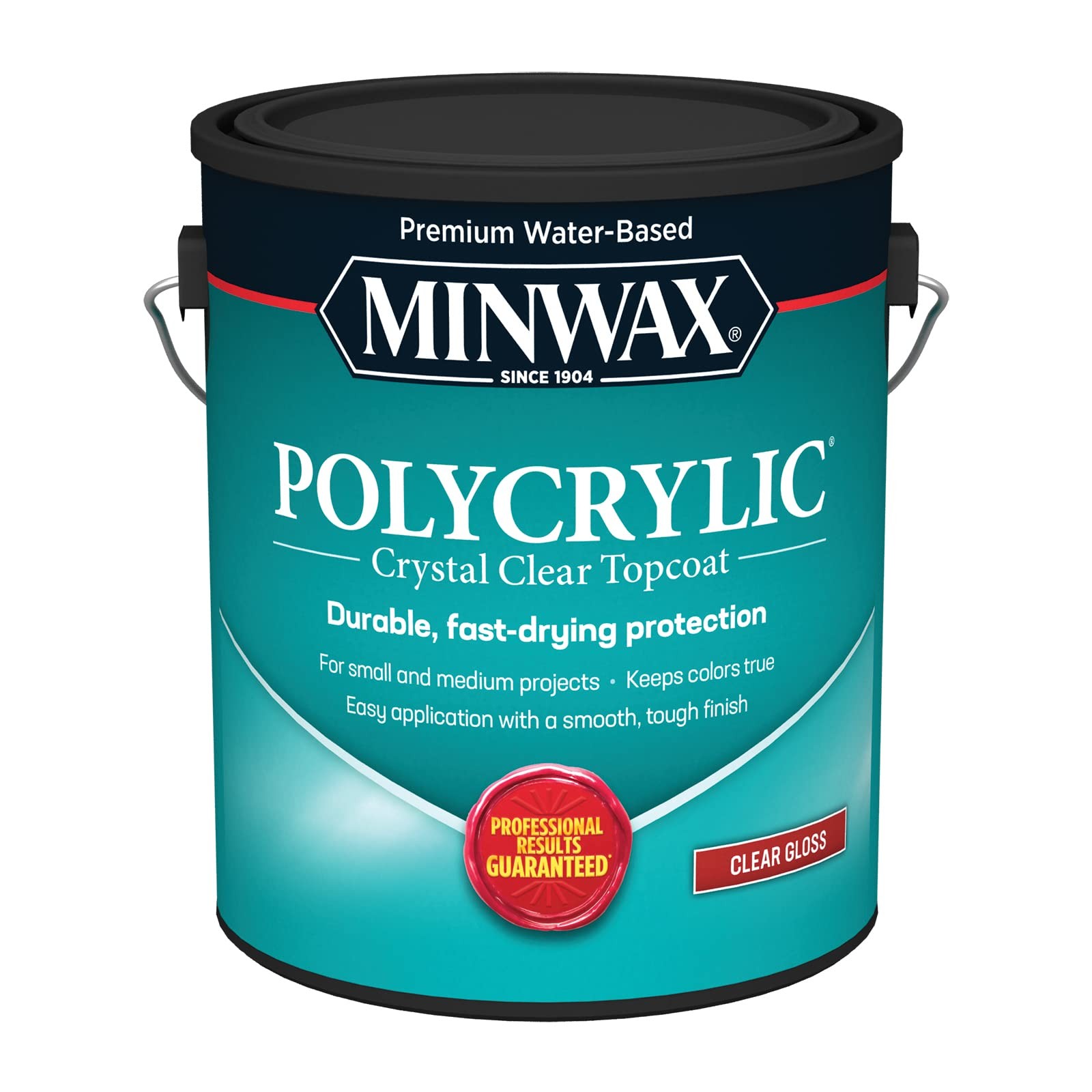Minwax Polycrylic Protective Finish 1 Gallon Clear Gloss Wood Varnish