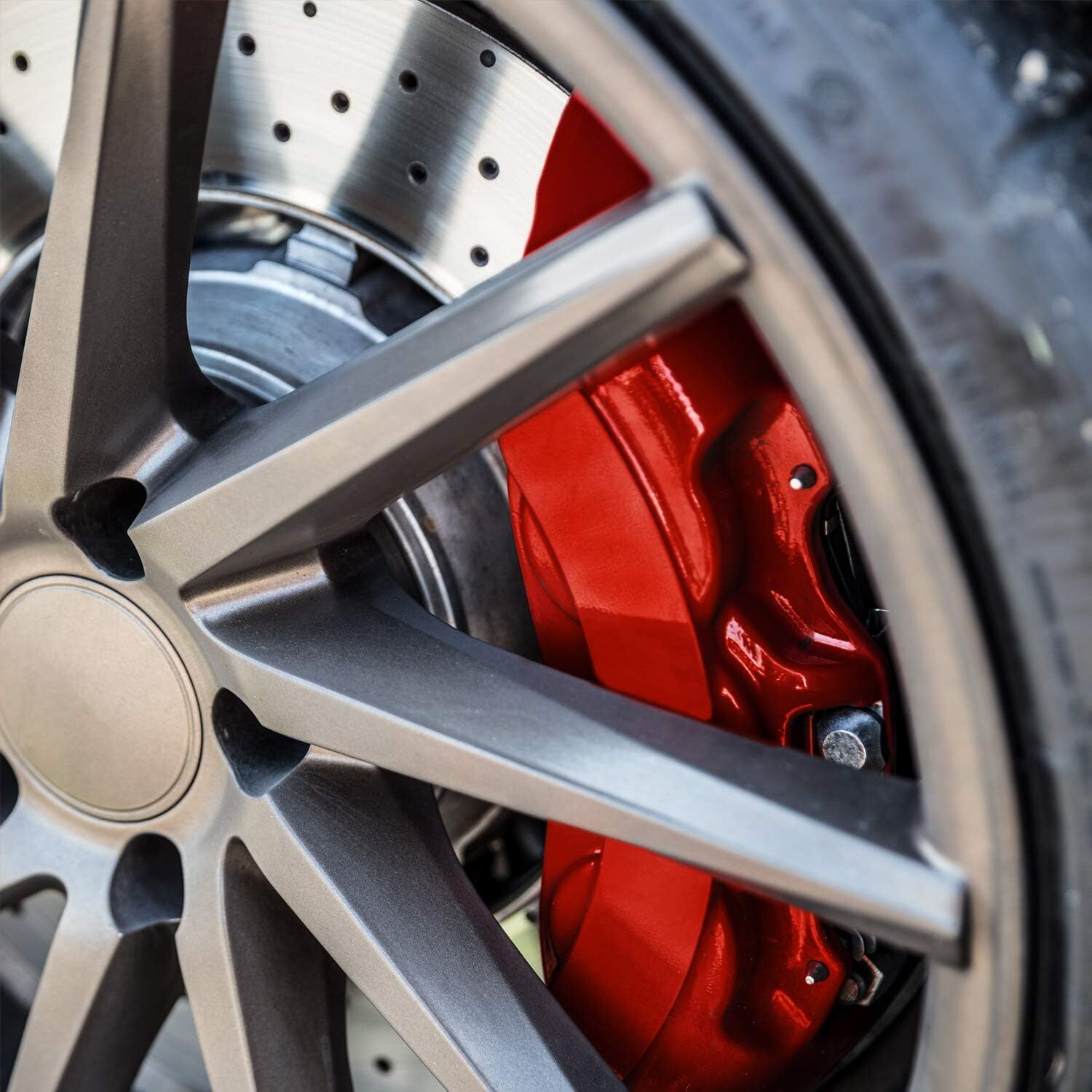 High Temperature Brake Caliper Paint System Set Red 160 – High Gloss