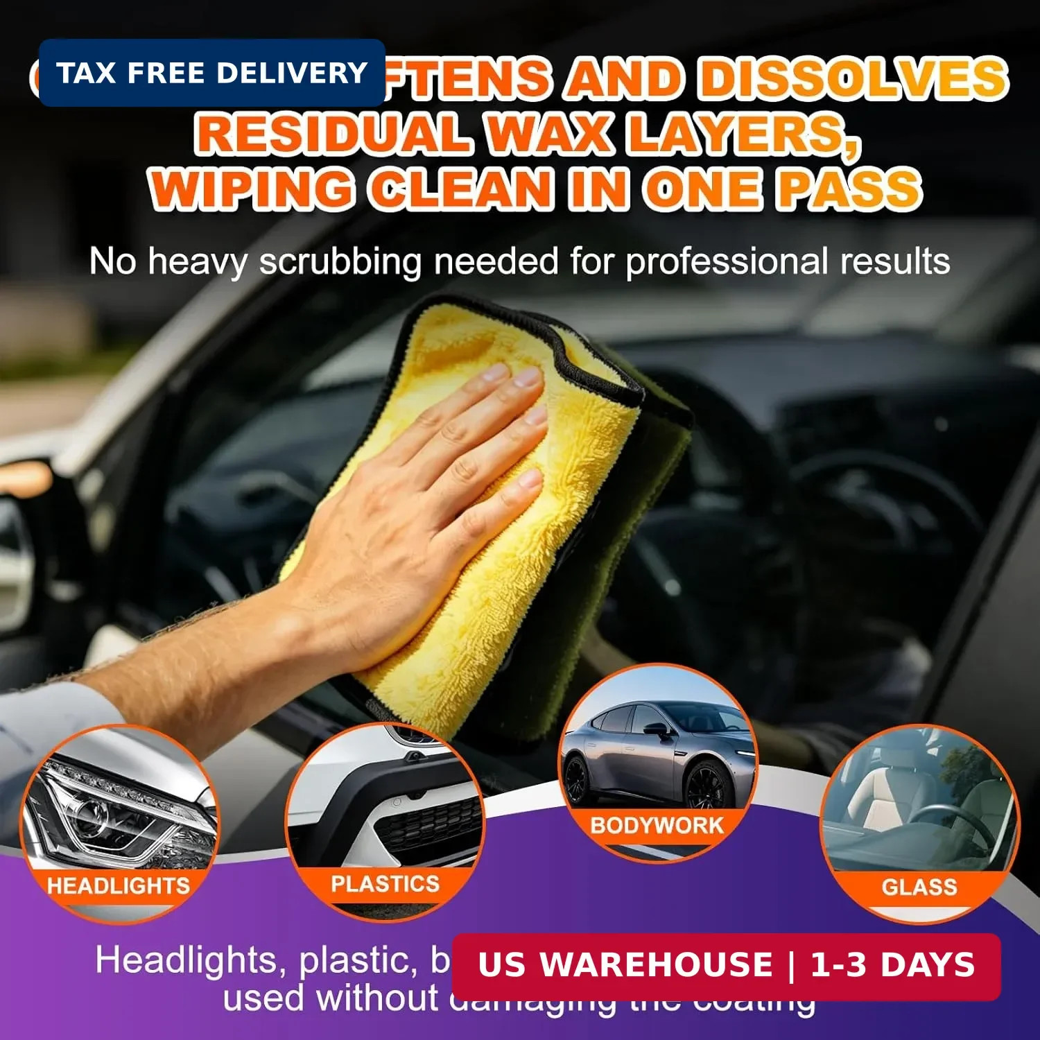 Surface Prep Spray Automotive – Surface Degreaser for Auto Paint Prep, Removes W