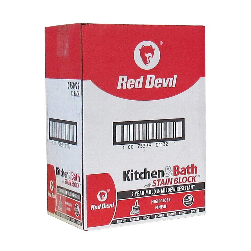 Red Devil 07502212 Kitchen Bath Stain Block Sealant 12-Pack Biscuit 12 Pack
