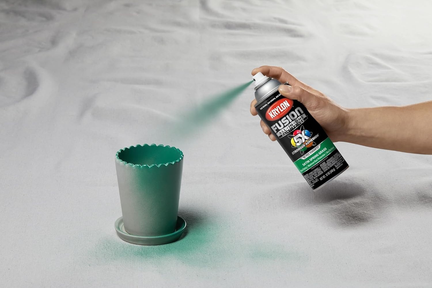 Spray Paint 12 oz Satin Spring Grass – Perfect for Indoor/Outdoor Renovations