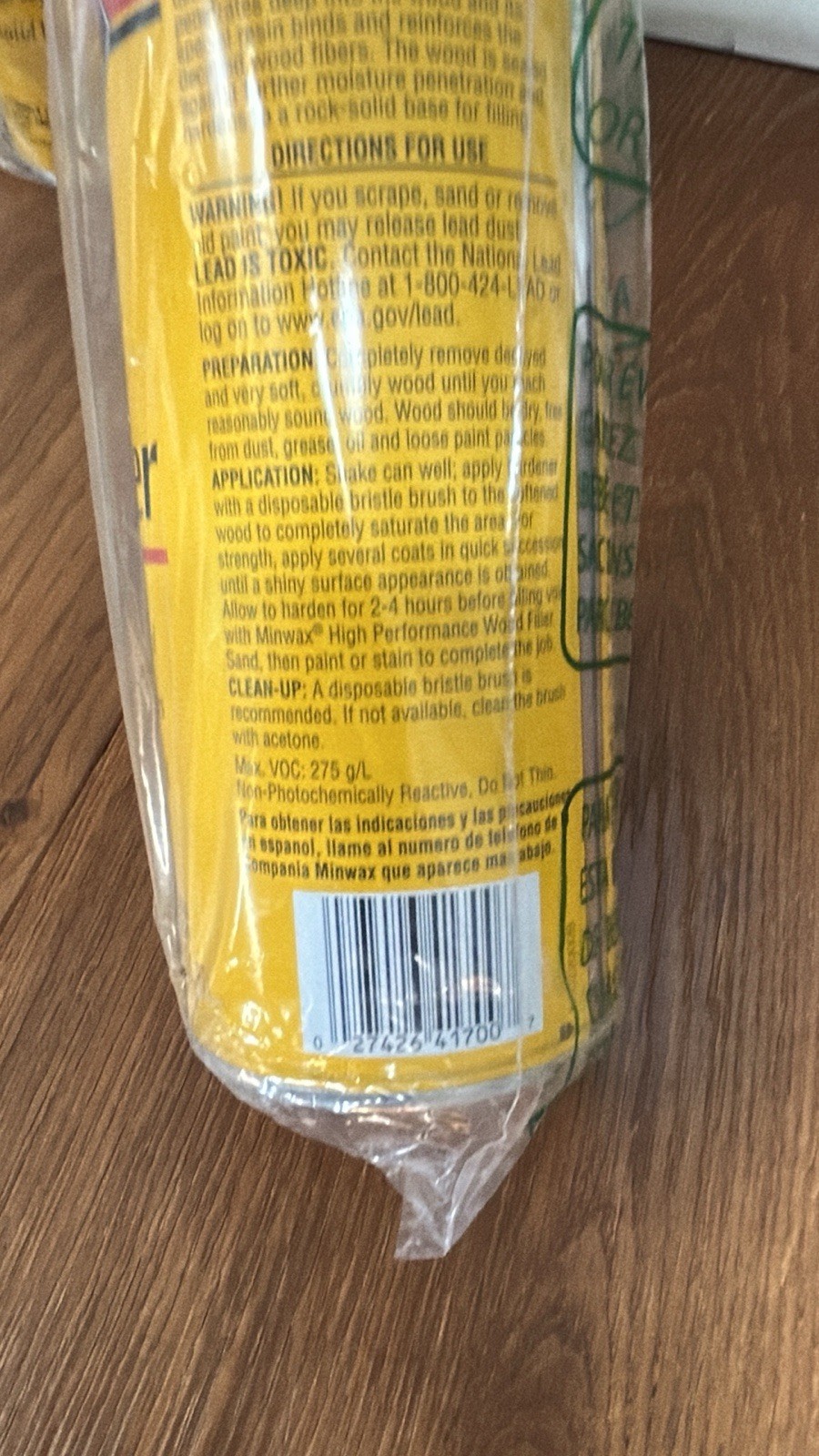 3 MINWAX High Performance Wood Hardener Strengthens Rotting Wood 473 ML