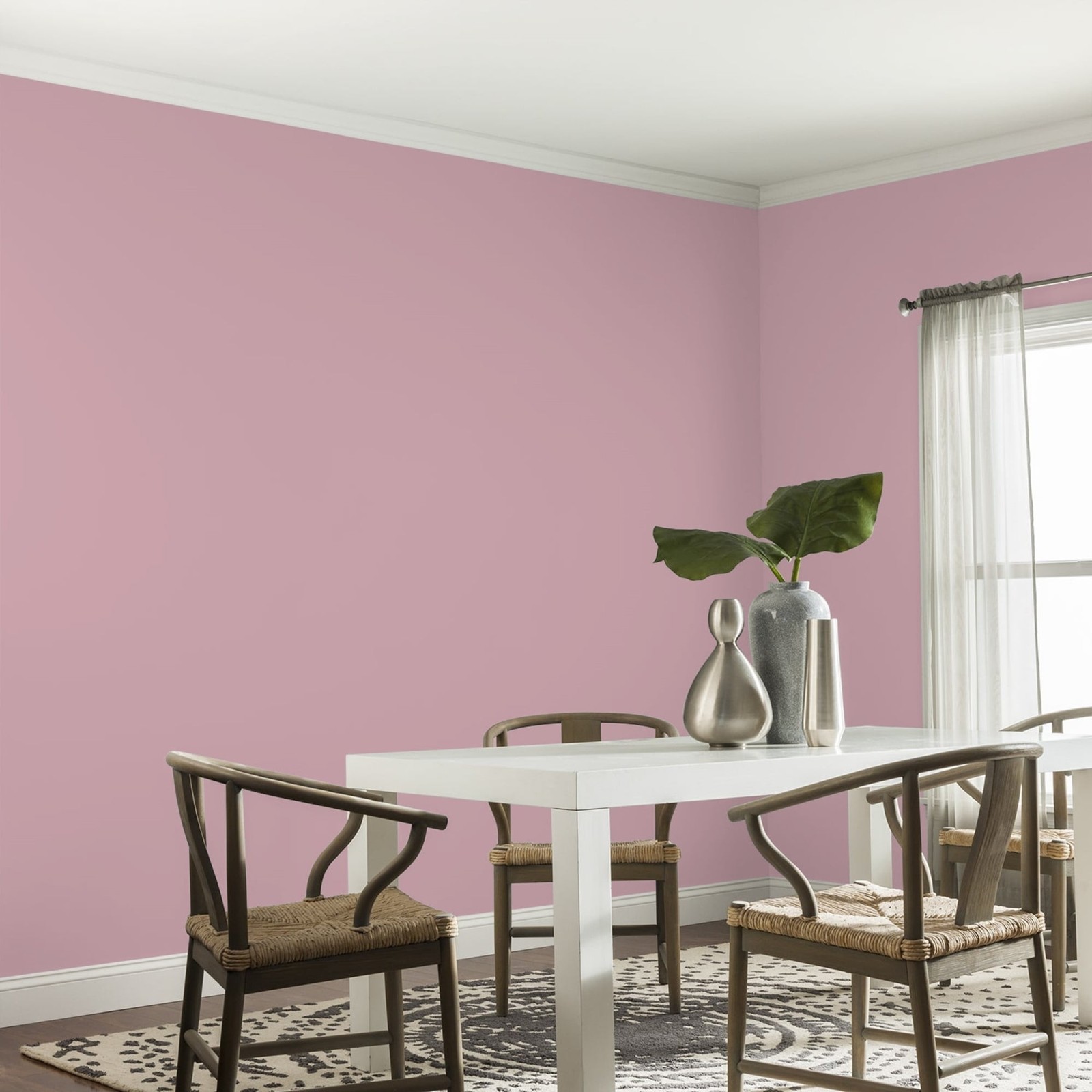 Fundamentals Lighthearted Rose / Purple Eggshell Interior Paint 1 Gallon