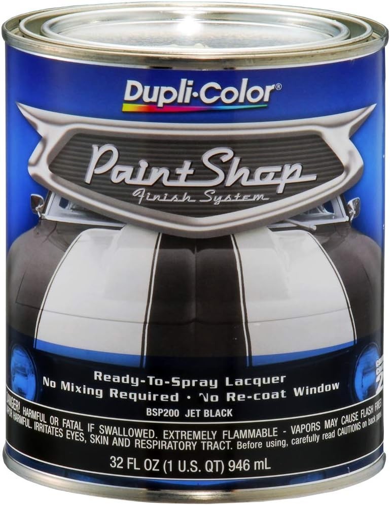 Jet Black Lacquer Car Paint – High Gloss Finish
