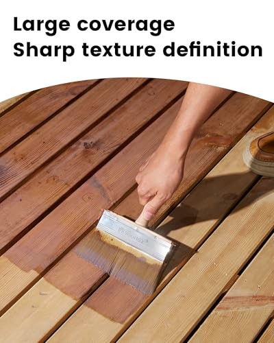 Deck Stain Brush 6 Inch, Limewash Brush for Wood, Deck Stain and 6inch(1pcs)