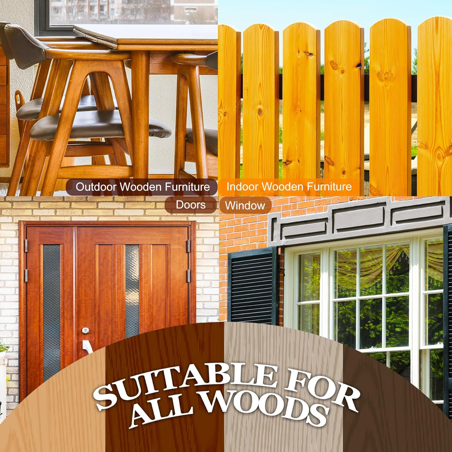 Rosewood Wood Stain, 8.5Oz Water Based Wood Stain, Matte Wooden Fast Drying Curi