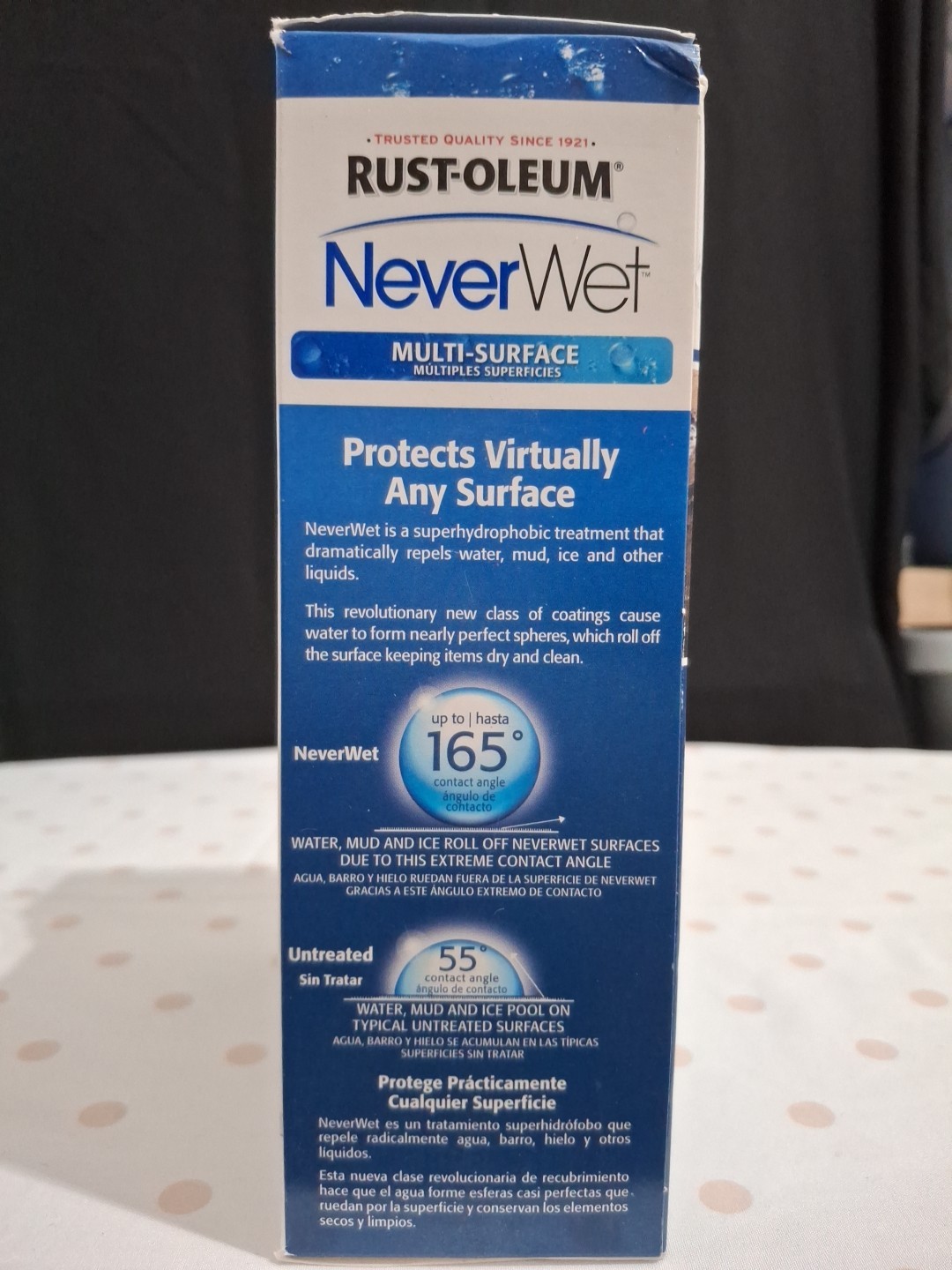 NIB! 2pk Rust Oleum NeverWet Multi-Surface Spray Liquid Repelling Treatment 18oz