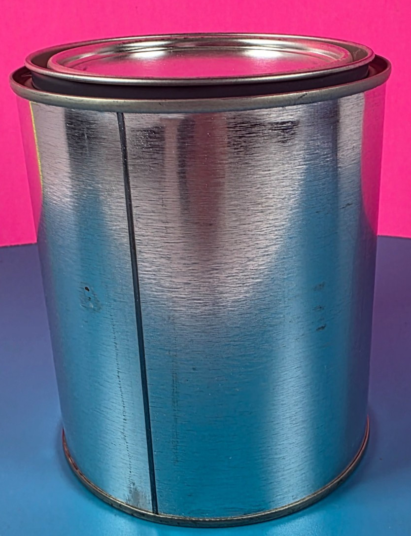 Empty Paint Can Pint Round w/Lid Paints Coatings