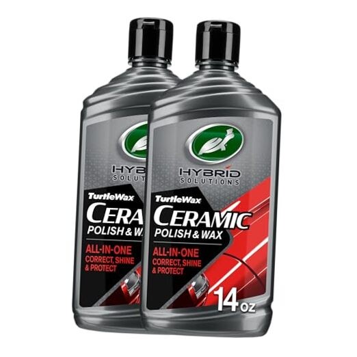 Hybrid Solutions Ceramic Car Polish and Wax, Light 14 Fl Oz (Pack of 2)