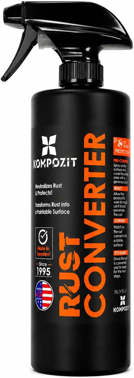 Rust Converter for Metal – Rust Reformer, Rust Neutralizer & Rust Treatment – Pl