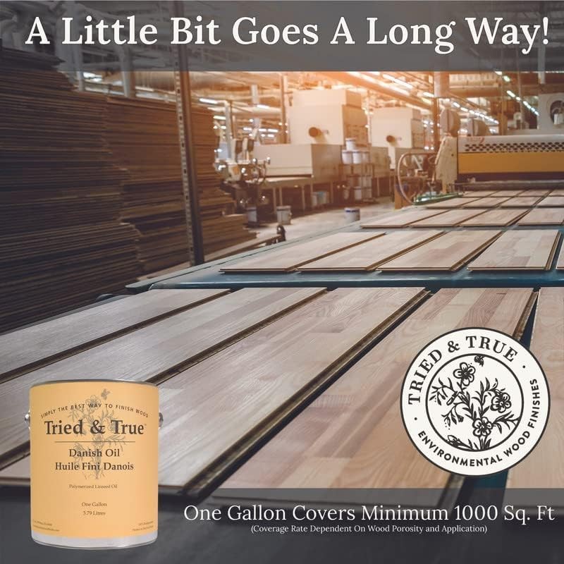 Superior Varnish Oil Wood Finish & Sealer, 8 oz. – Natural Pine Resin & Linse…