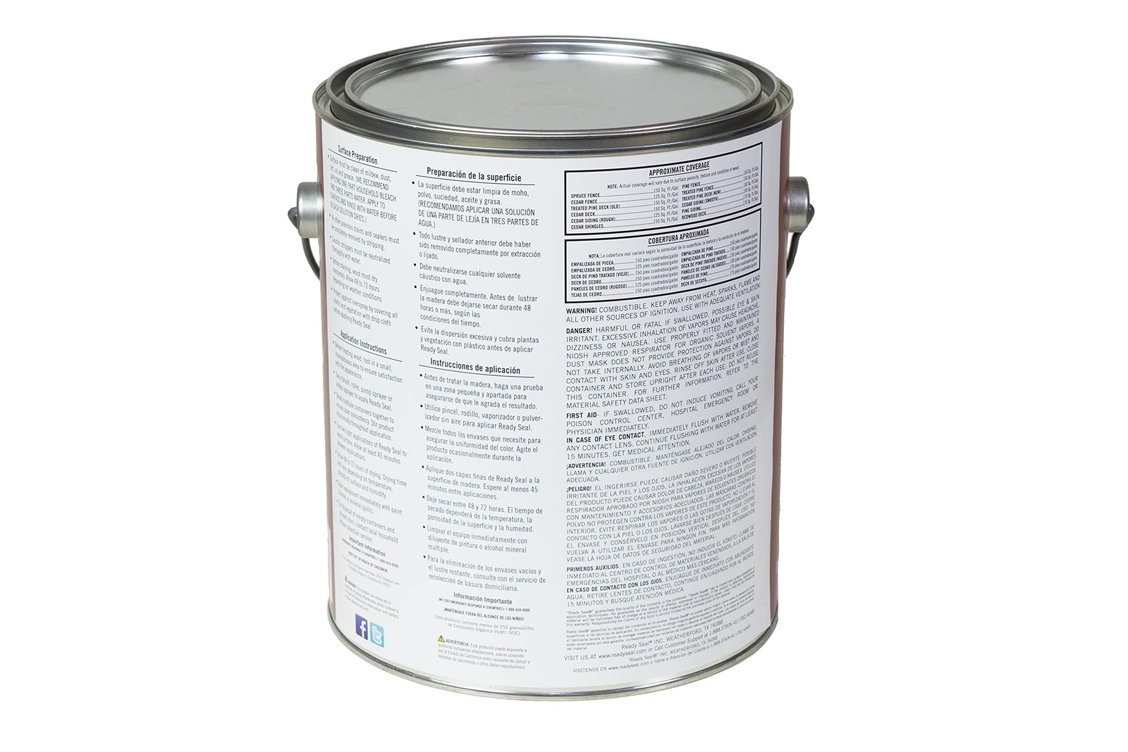 1 Gal 105 Natural light Oak Exterior Stain And Sealer For Wood