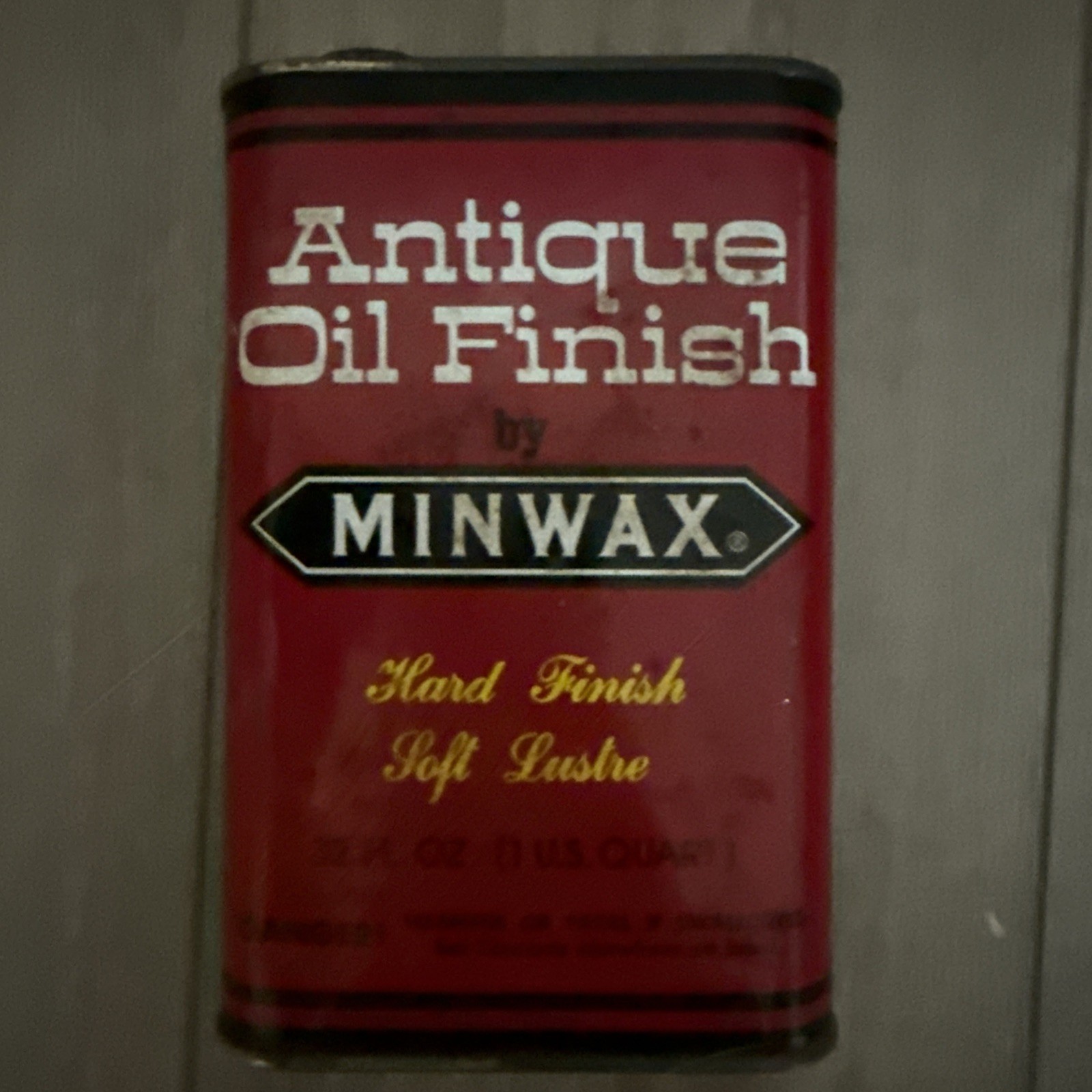 Vintage Minwax Antique Oil Finish Hard Finish Soft Lustre 32 Oz *read