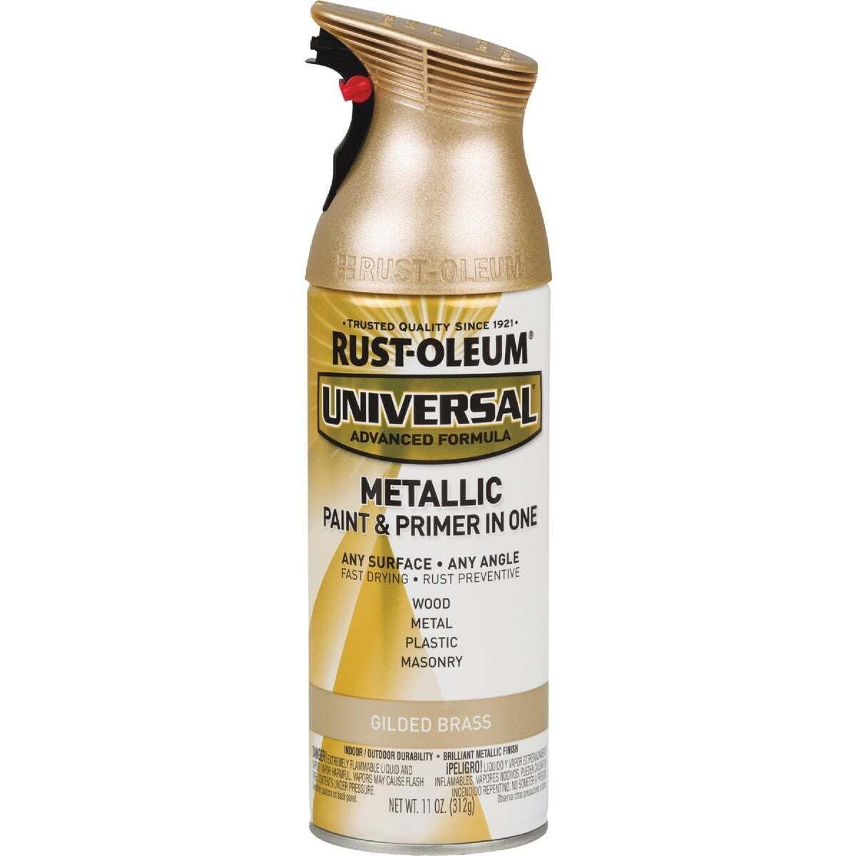 Universal All Surface Metallic Spray Paint, Gilded Brass