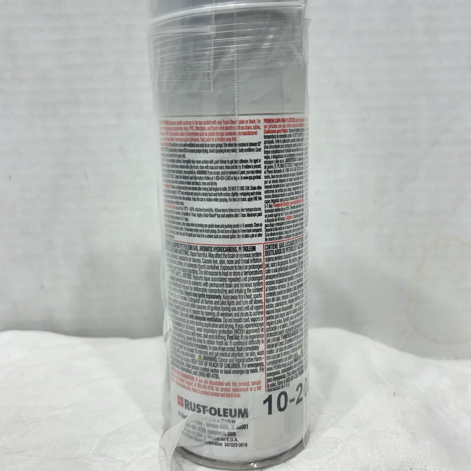 2 – Rust-Oleum 12oz Plastic Primer Spray New, Sealed