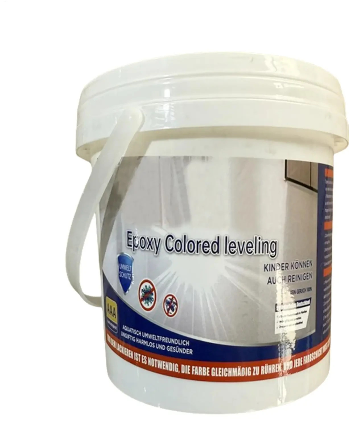 Marble Effect Epoxy Floor Coating High-Gloss Floor Paint Waterproof & Anti-slip