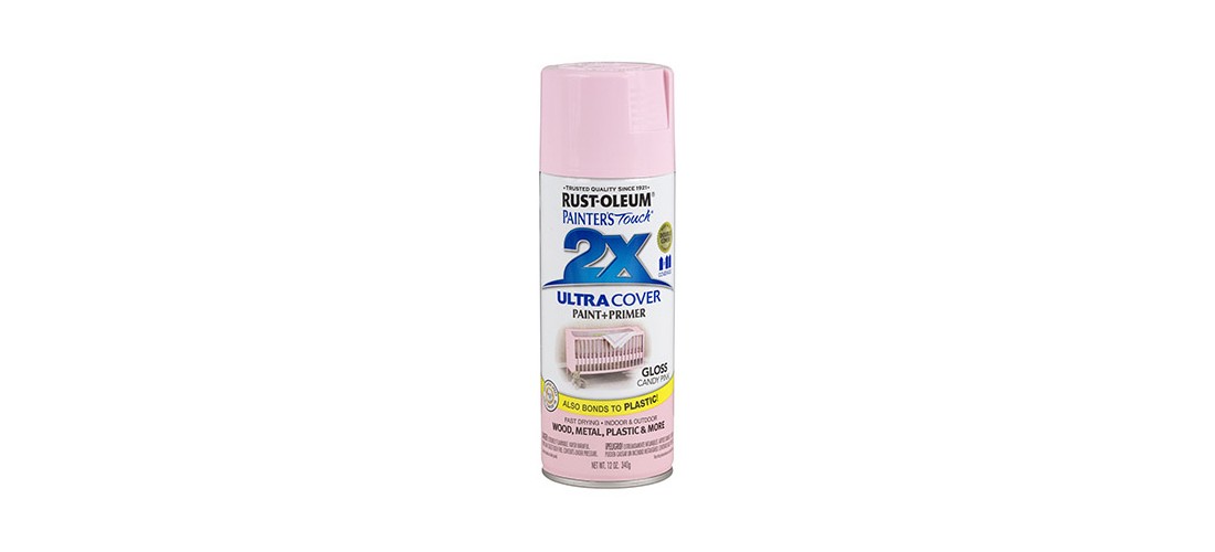 PAINTER’S Touch Gloss Spray Paint, Gloss, Candy Pink, 12 oz, Aerosol Can