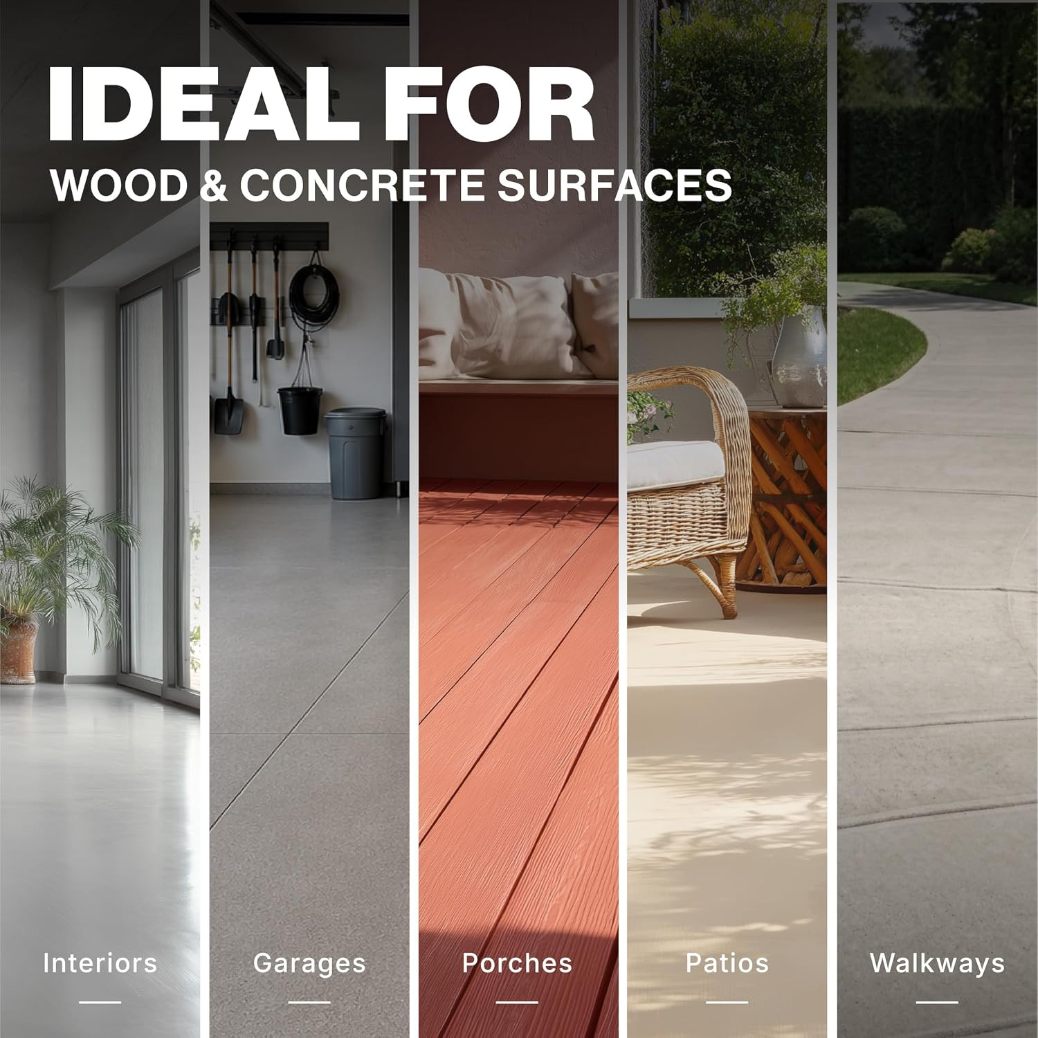EVOLVE Porch & Floor Paint Battleship Gray 5 Gallon Interior Exterior Coating