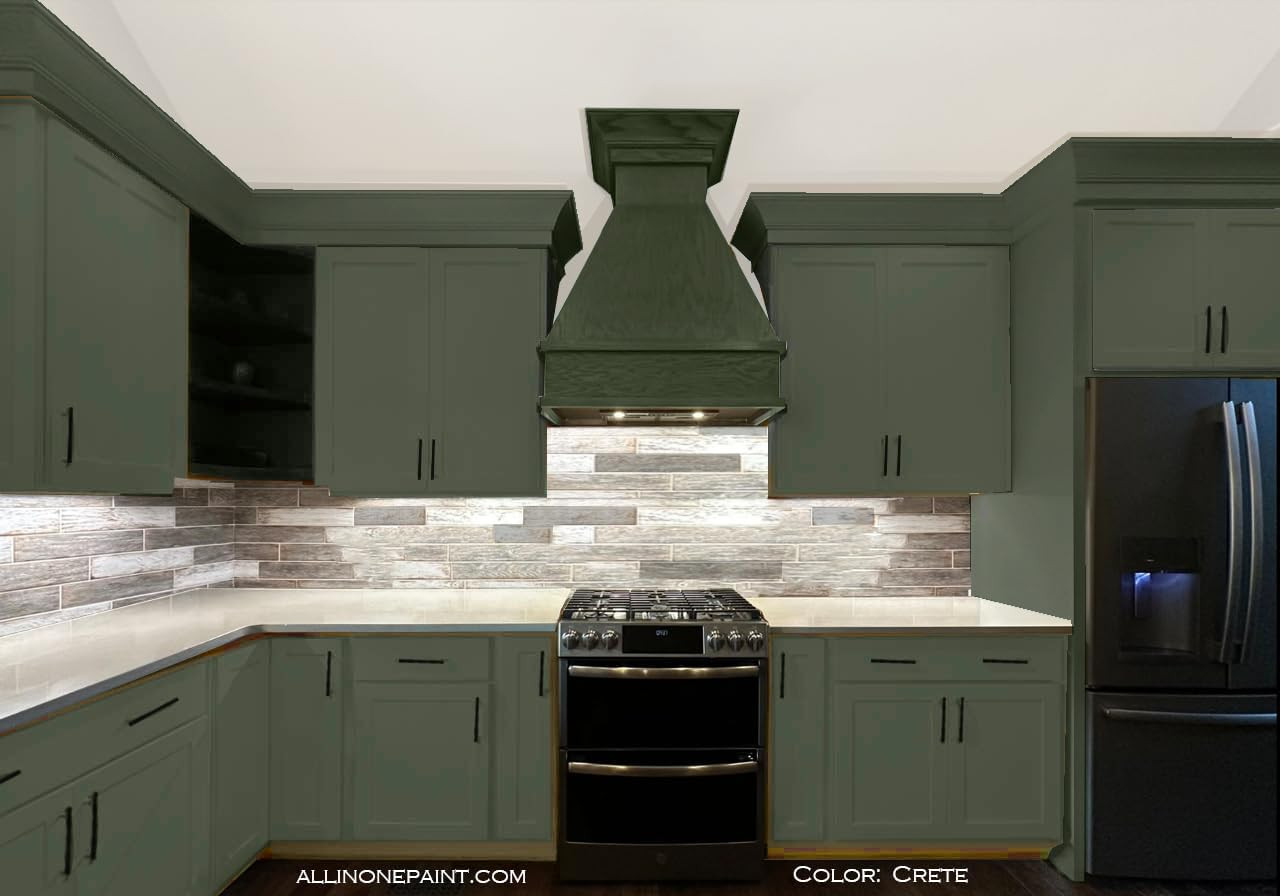 ALL-IN-ONE Paint Crete Quart Durable Cabinet & Furniture Paint No Sanding Needed