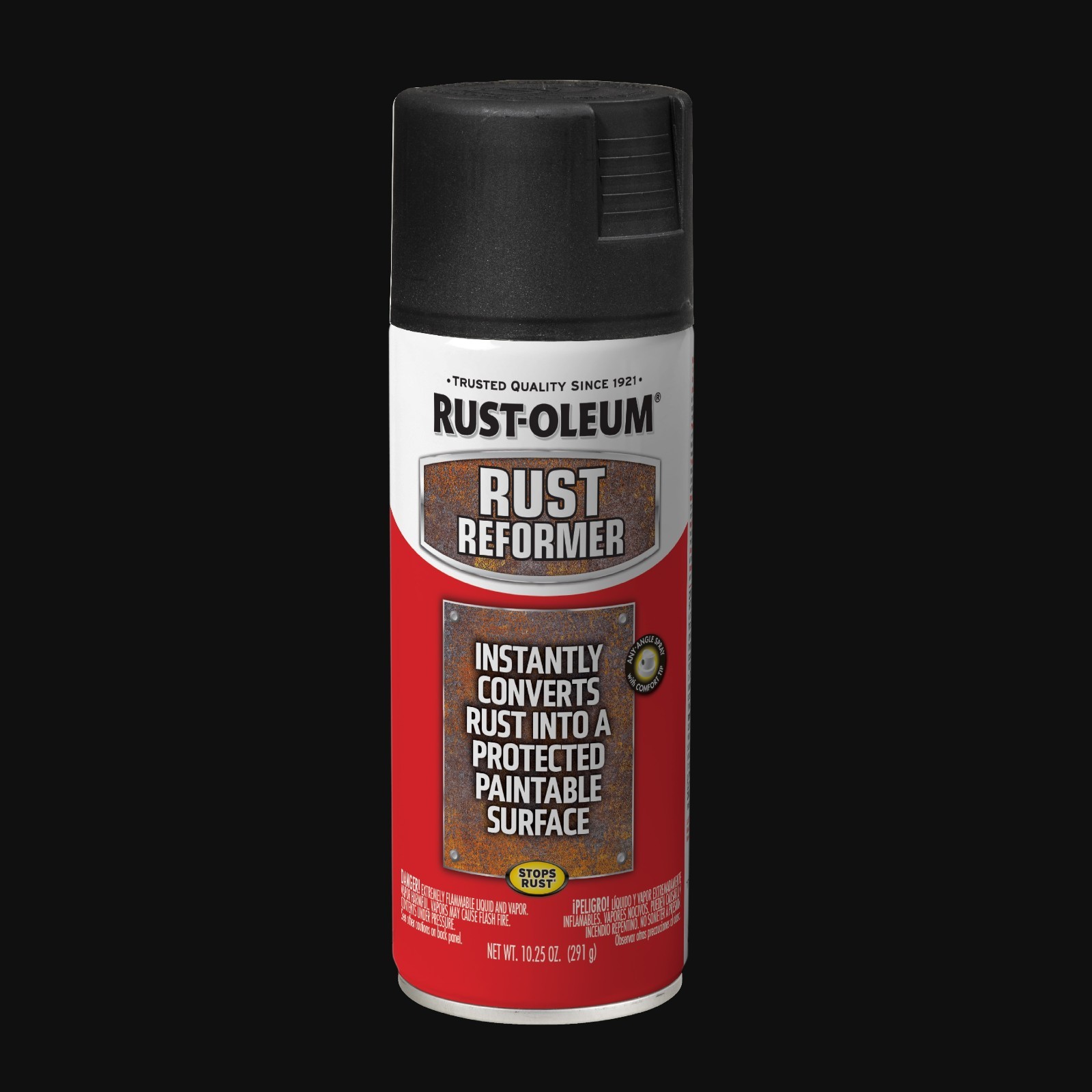 (6 Pack) Rust-Oleum Automotive Rust Reformer Spray Paint Black 248658 10.25 oz