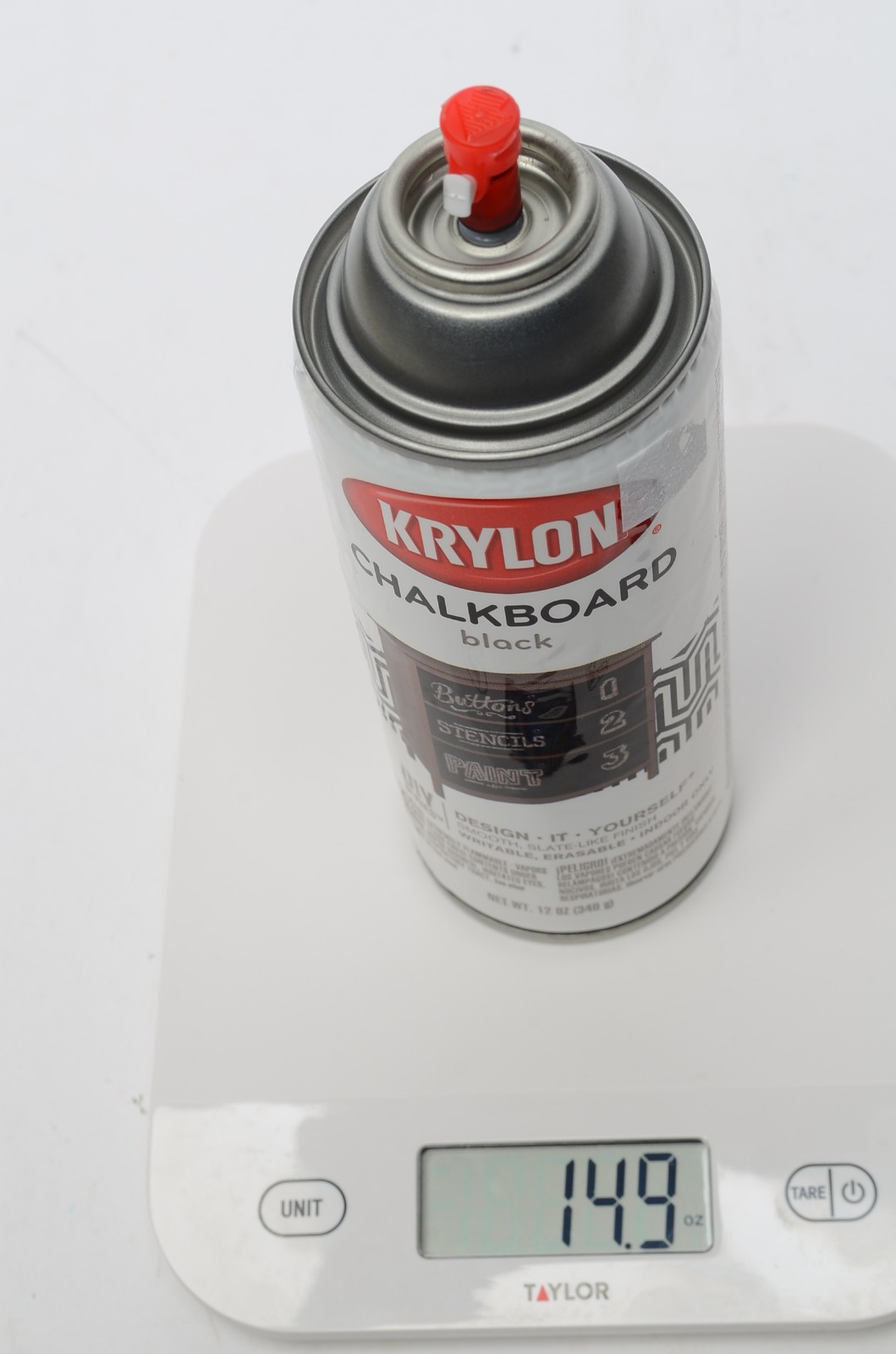 Krylon Chalkboard Spray Paint Black 12oz Approx 75% Full 807