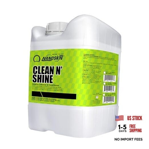 CLEAN N’ SHINE Interior Cleaner, Conditioner & 640 Fl Oz (Pack of 1) Lemon