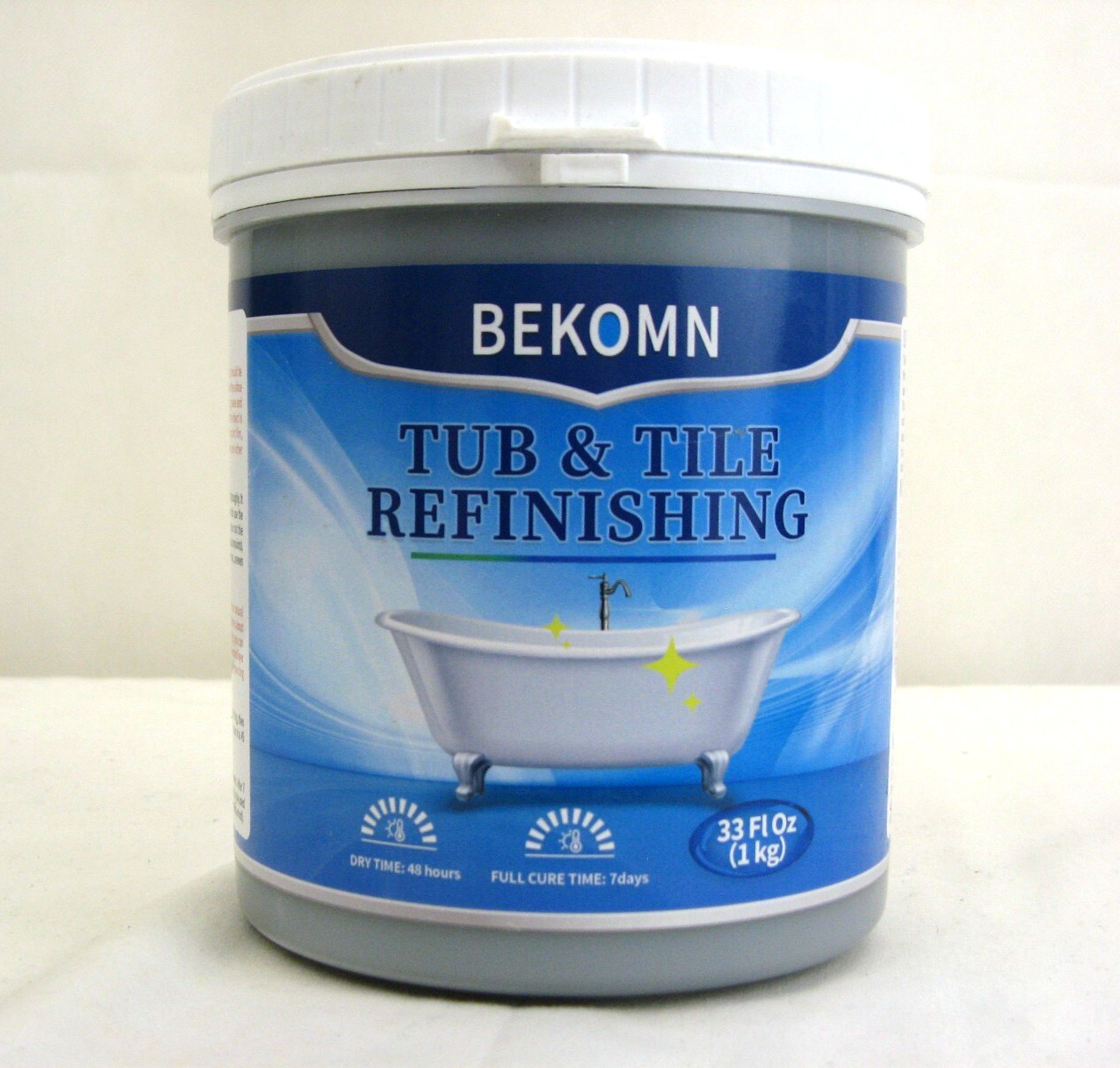 Bekomn Tub & Tile Ceramic Refinishing 33 fl oz BLACK 2 Part Acrylic Exp 12/2026