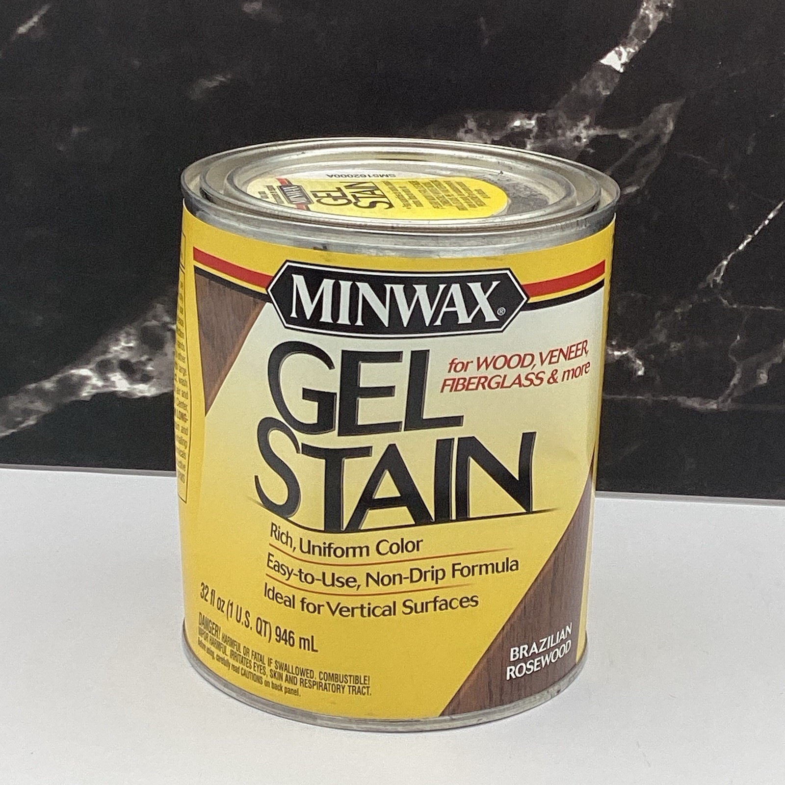Minwax Gel Stain for Interior Wood – 1 Qt. BRAZILIAN ROSEWOOD (Dented Can)