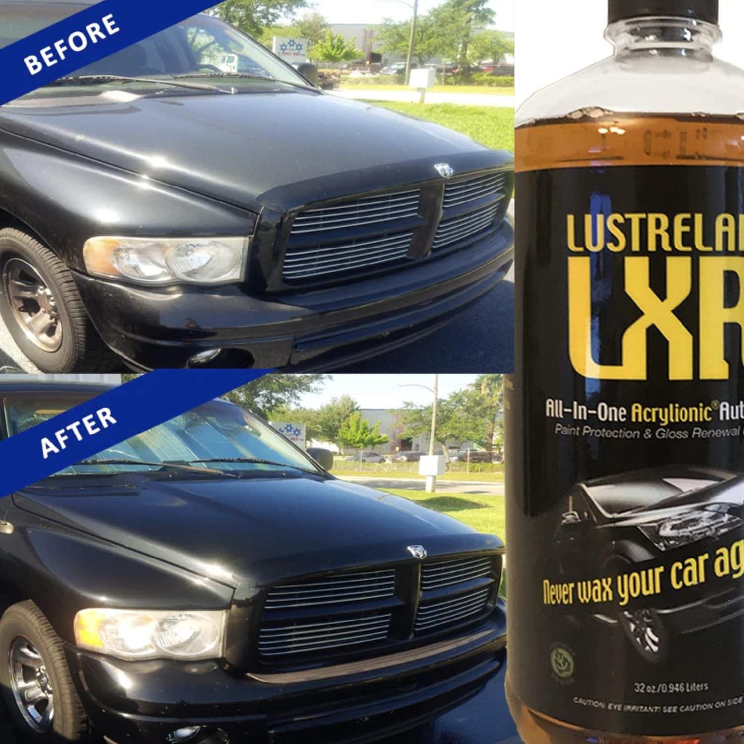LustreLab LXR All-In-One Acrylionic Auto Car Wash and Wax, Replaces 5