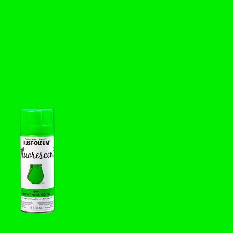 Rust-Oleum Specialty Fluorescent Bright Neon Fluorescent Green Spray Paint 11 oz