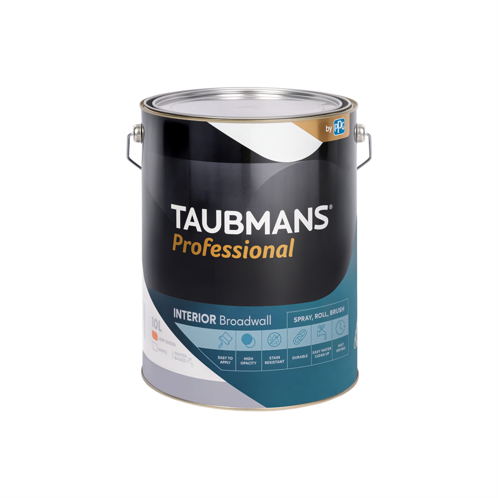 Taubmans 10L White Low Sheen Professional Interior Paint