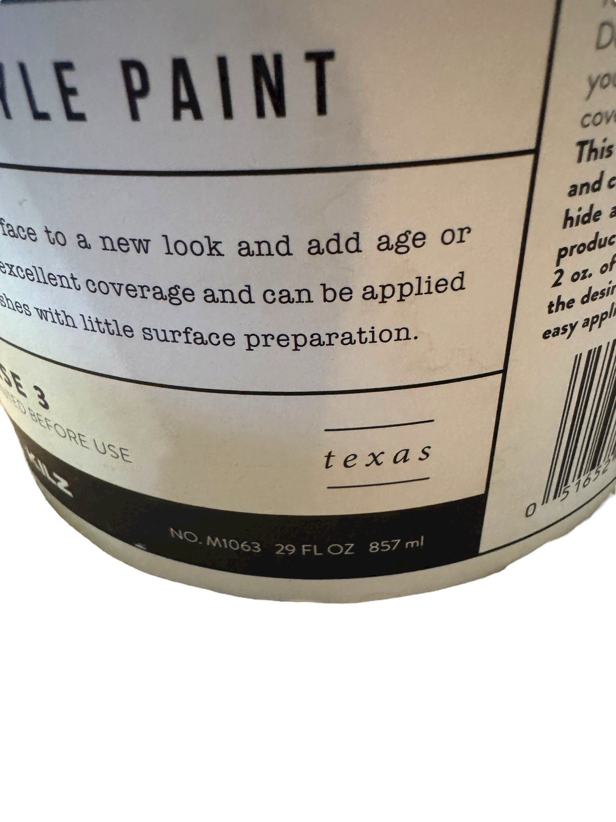 Magnolia Home By Joanna Gaines Chalk style paint 29 ounces Base 3 Black New