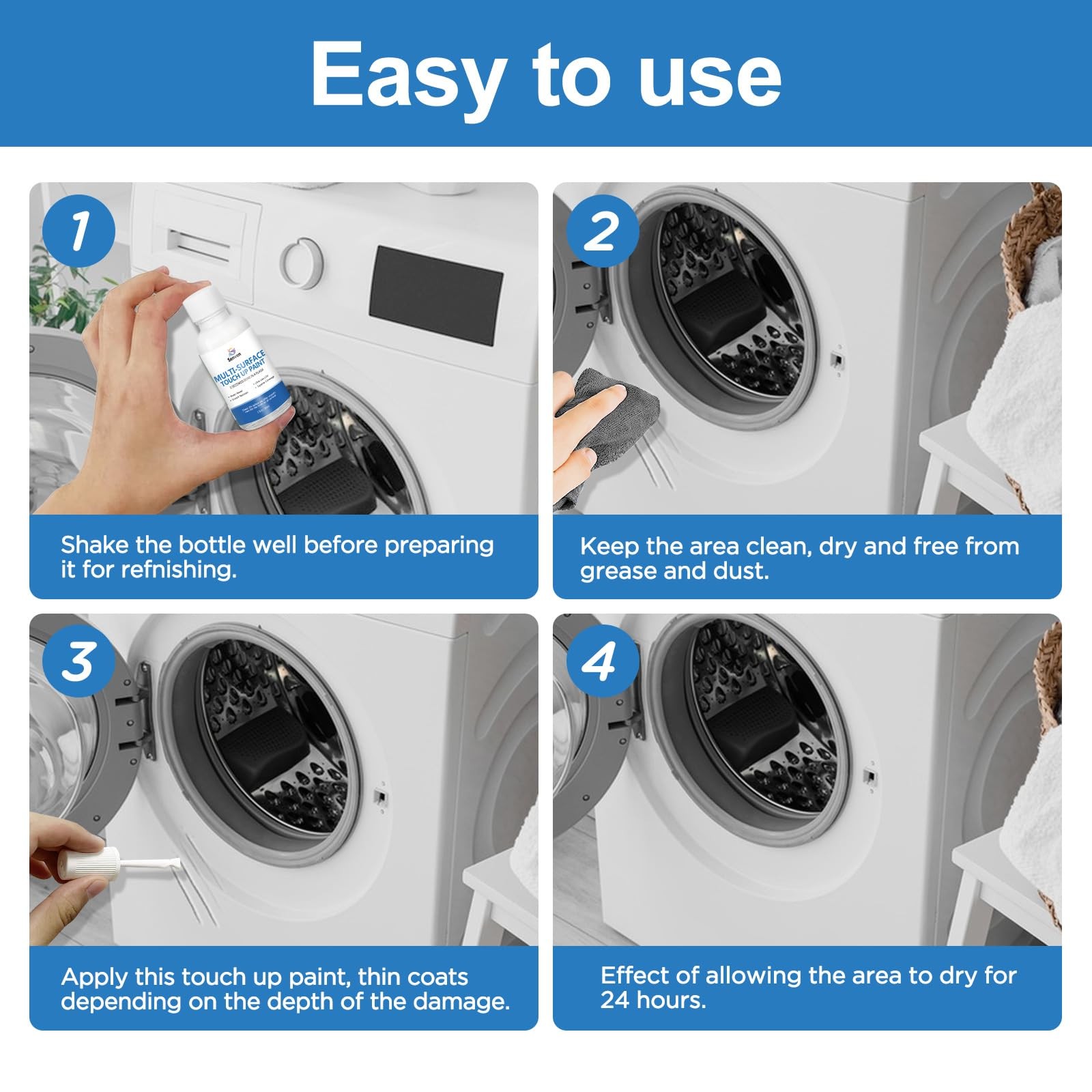 Appliance Paint White Appliance Touch Up Paint High-Gloss White Touch Up Pain…