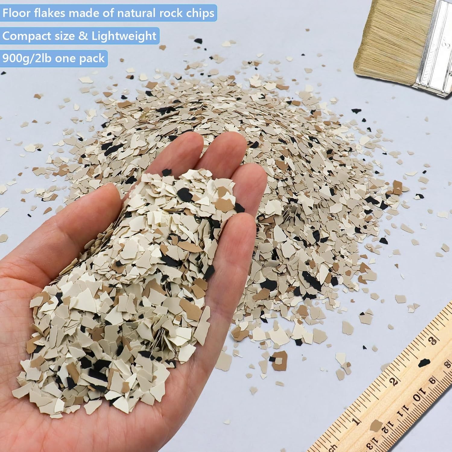 900G/2Lb Epoxy Floor Chips Garage Floor Flakes Decorative Paint Blend Concrete