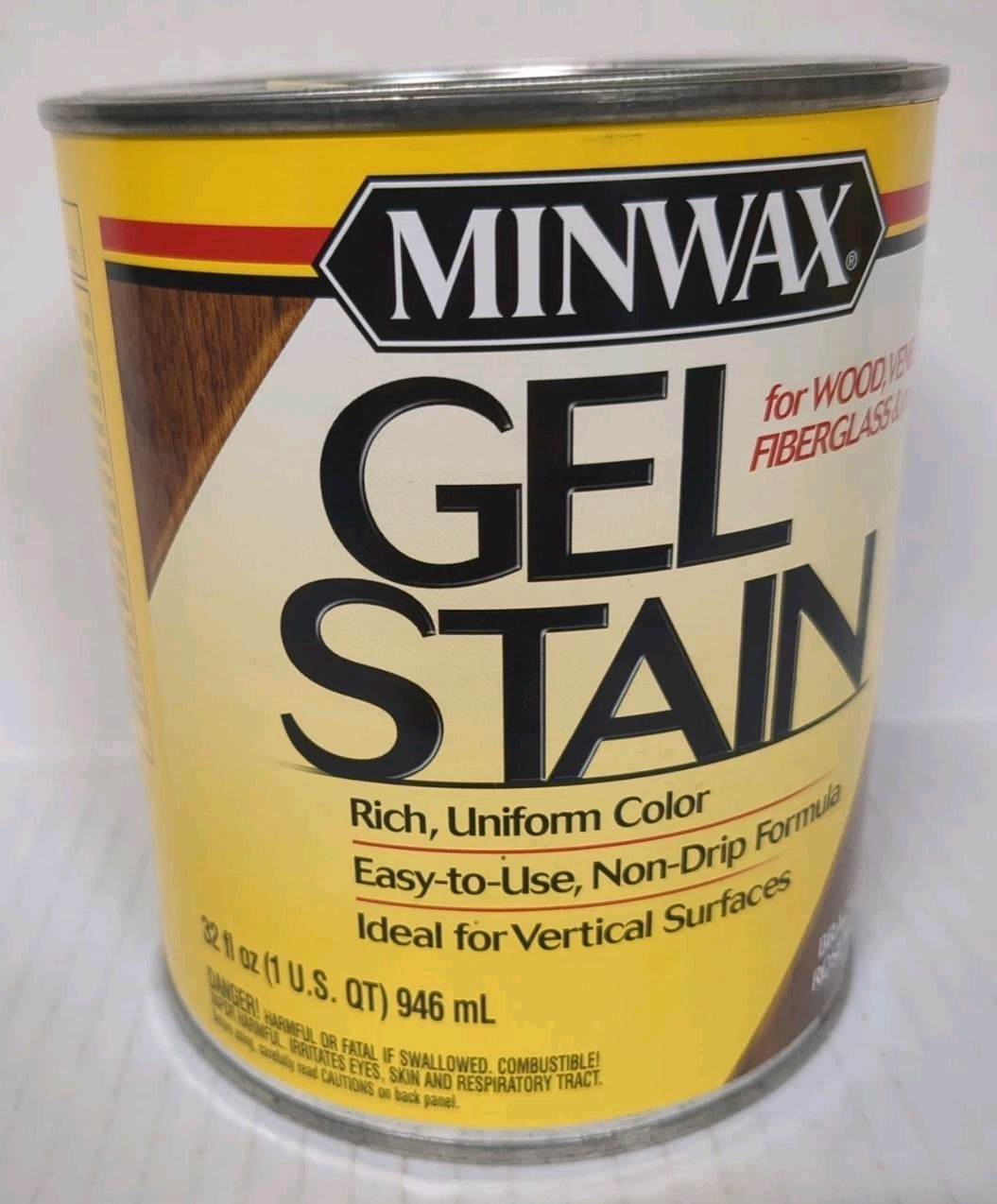 Discontinued Minwax Gel Stain for Interior Wood 1 Qt. BRAZILIAN ROSEWOOD NEW