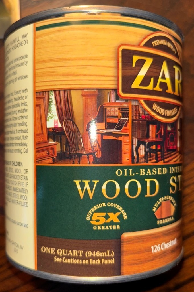 Zar Interior Stain 126 Chestnut Quart