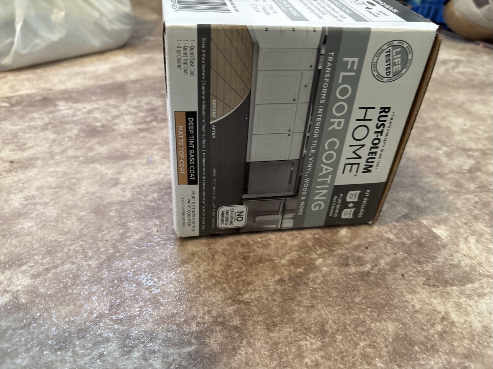 Rust-Oleum 360100 Home Deep Base/ Matte Top-Coat Floor Coating New Sealed