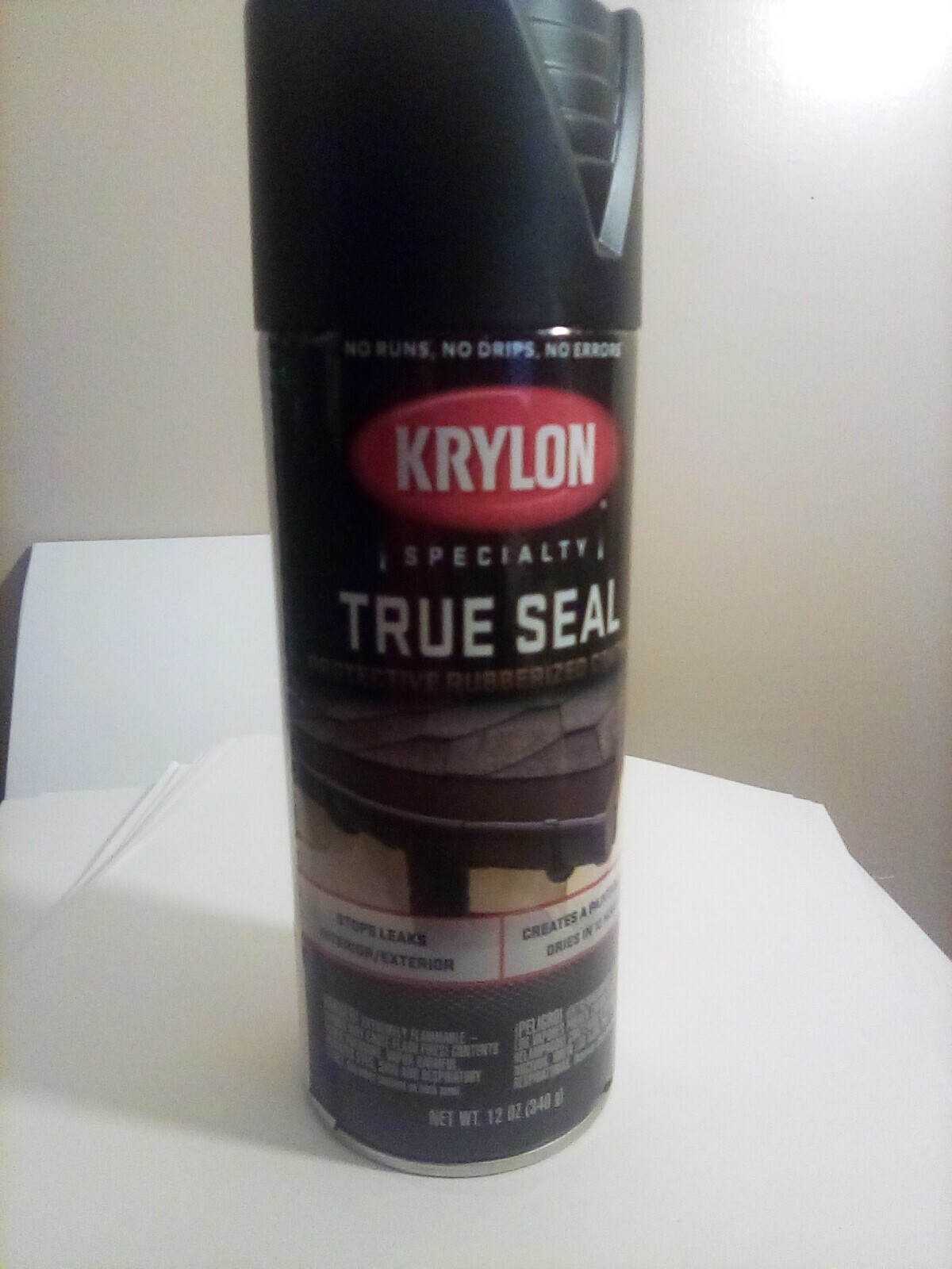 NEW Krylon Leak Sealant, TRUE SEAL Black, 12 Oz. FREE SHIPPING