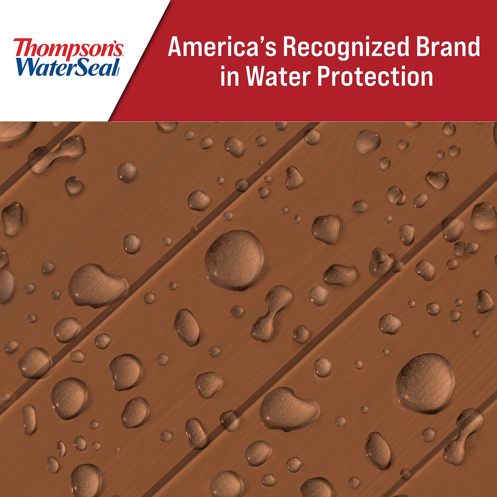 Thompson’s WaterSeal Solid Color Waterproofing Wood Stain and Sealer, Chestnu…