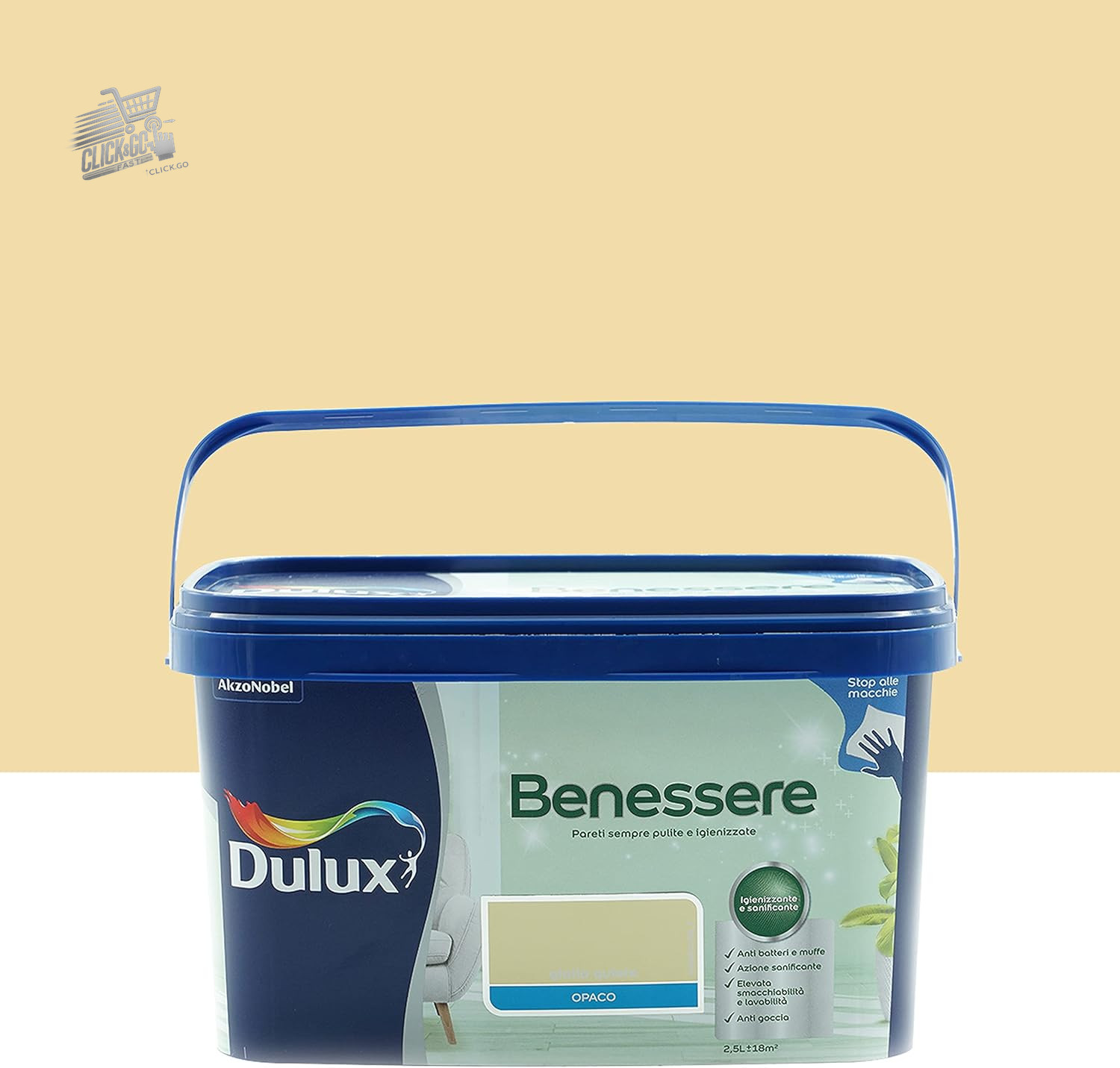 Dulux Wellness Interior Wall Paint Anti-Mold Washable Hydropaint 2.5L